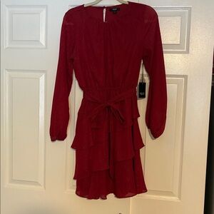 NWT Simply Vera Wang Red Shimmer Dress